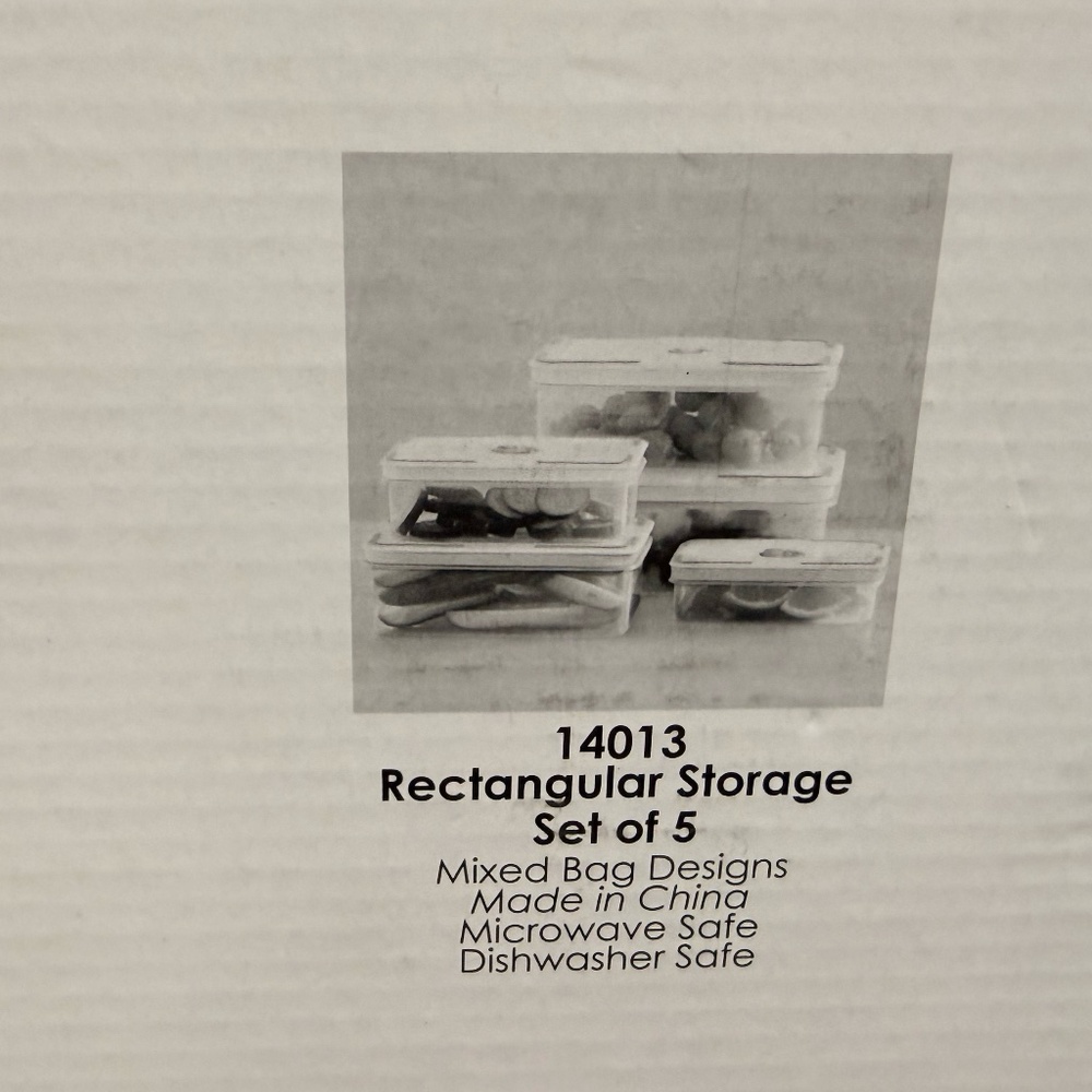 MIXED BAG DESIGNS Rectangular Storage Containers - Picture 4 of 9